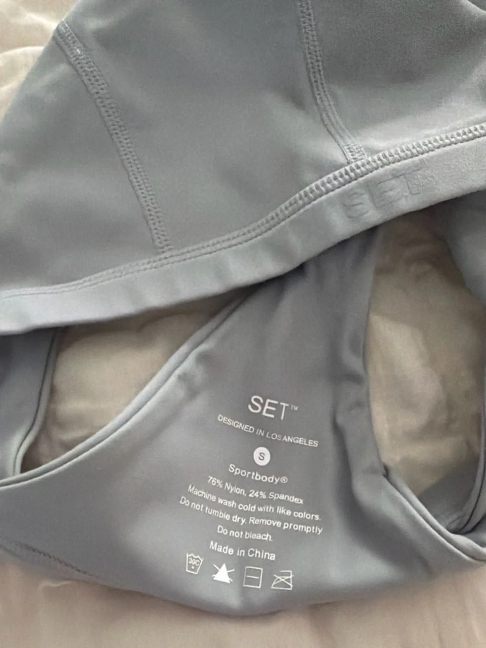 SET ACTIVE SPORTBODY SPORTY HIGH-RISE LEGGINGS AND CONTOUR BRA SET